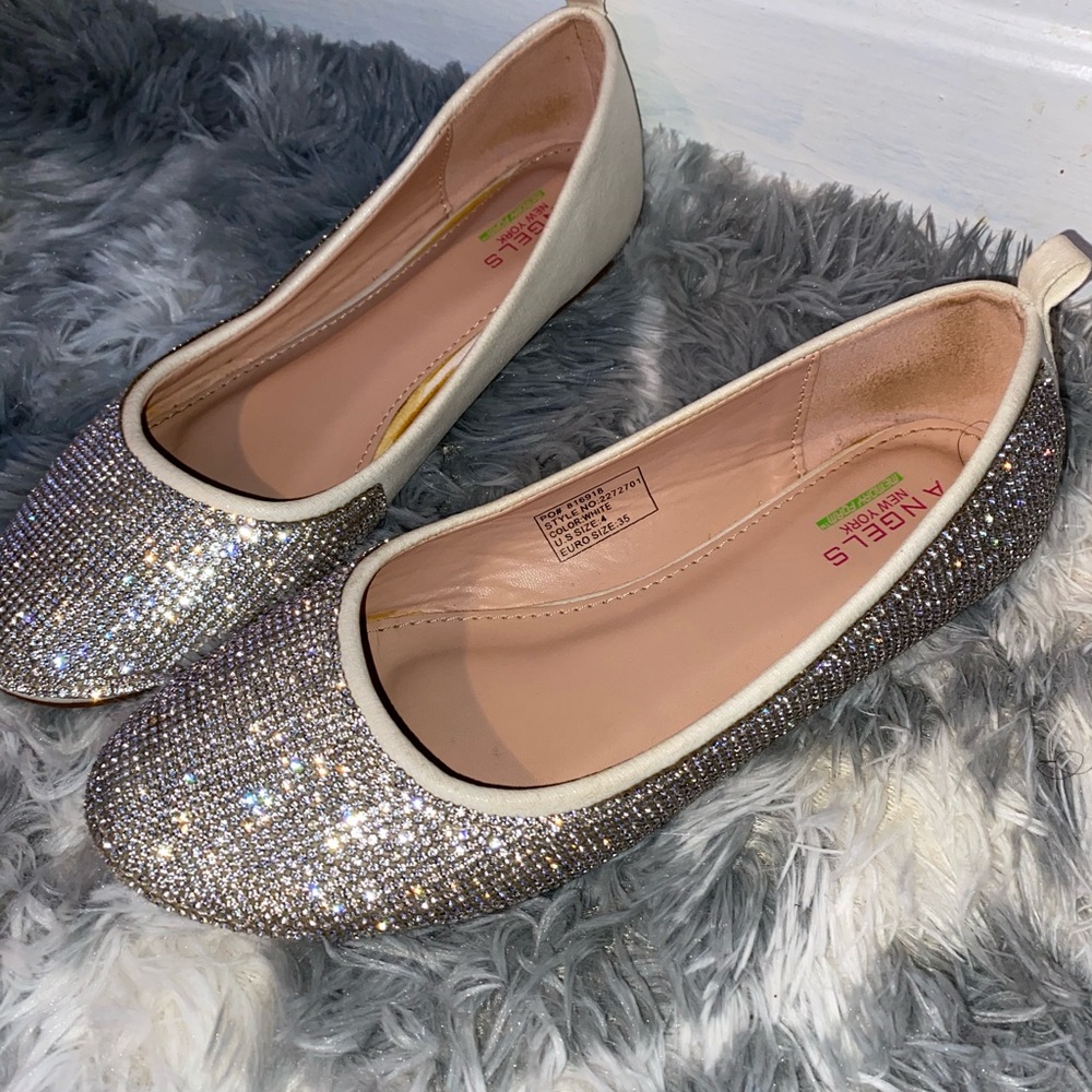 Angles New York Kids Sparking Flats Size 4